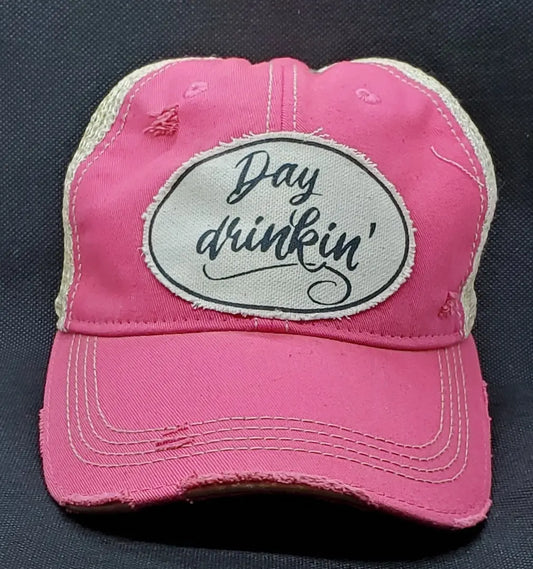 Day Drinking Snapback Female Trucker Style Hat Round The Mountain Gift Shop