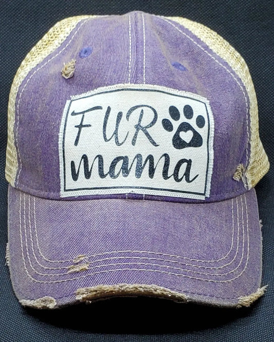 Fur Mama Snapback Female Trucker Style Hat Round The Mountain Gift Shop