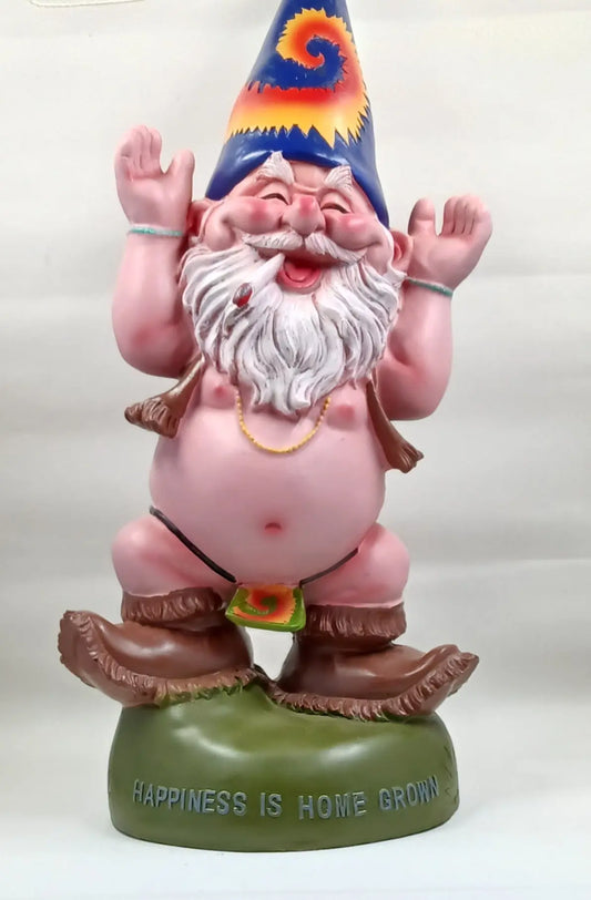 Hilarious Hippie Smoking Gnome Round The Mountain Gift Shop