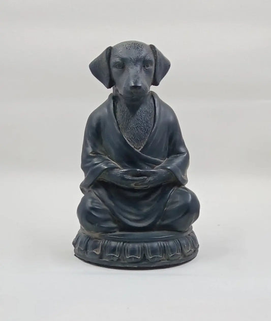 Meditating Dog Statue Round The Mountain Gift Shop
