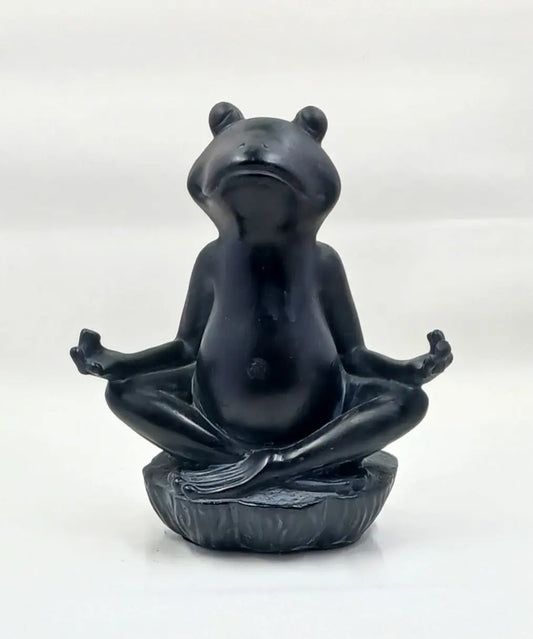 Meditating Frog Statue Round The Mountain Gift Shop