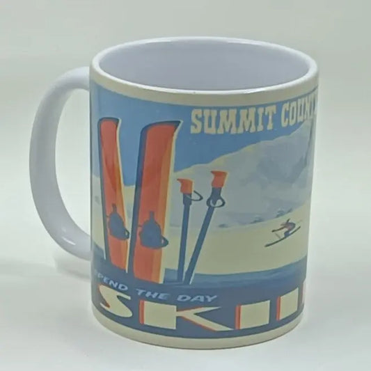 Spend All Day Skiing Vintage Mug My Store