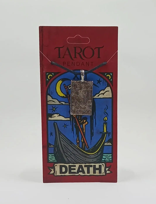 The Death Tarot Card Necklace Round The Mountain Gift Shop