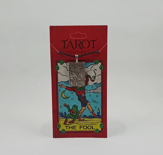 The Fool Tarot Card  pendant Necklace Round The Mountain Gift Shop